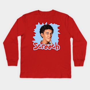 Saved by the Bell - Screech Kids Long Sleeve T-Shirt